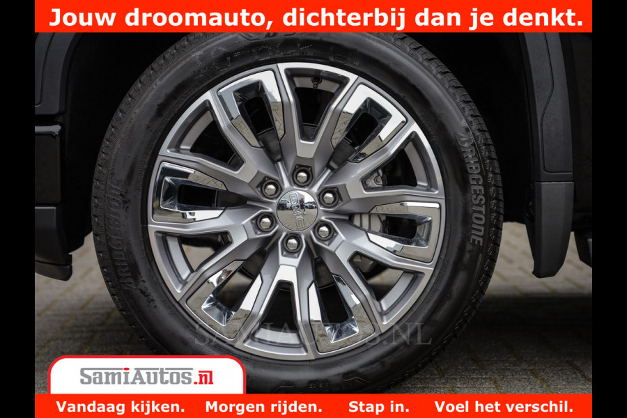 GMC Sierra DENALI | All-In Prijs | 6,2 V8 Full Option | De Meest Luxe Pick-Up in zijn Klasse | Comfortabele Dubbele Cabine met Royale 5 Zitplaatsen | BPM vrij | Nu Leverbaar uit Voorraad | Voorraad Nr 434420