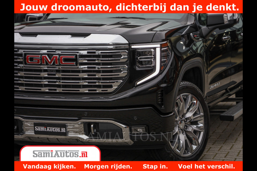 GMC Sierra DENALI | All-In Prijs | 6,2 V8 Full Option | De Meest Luxe Pick-Up in zijn Klasse | Comfortabele Dubbele Cabine met Royale 5 Zitplaatsen | BPM vrij | Nu Leverbaar uit Voorraad | Voorraad Nr 434420