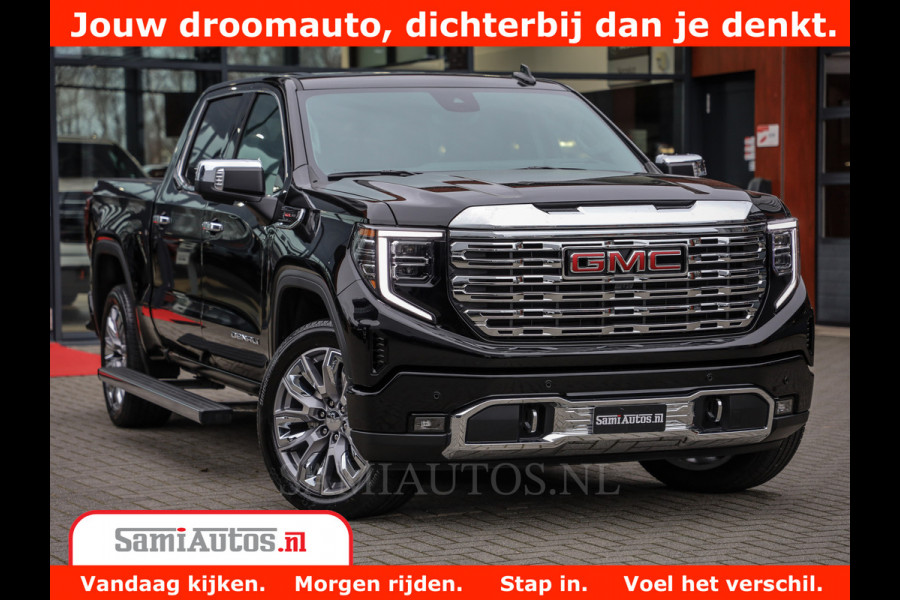 GMC Sierra DENALI | All-In Prijs | 6,2 V8 Full Option | De Meest Luxe Pick-Up in zijn Klasse | Comfortabele Dubbele Cabine met Royale 5 Zitplaatsen | BPM vrij | Nu Leverbaar uit Voorraad | Voorraad Nr 434420