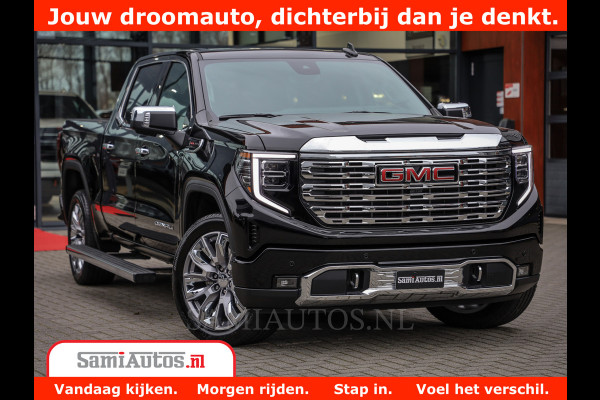 GMC Sierra DENALI | All-In Prijs | 6,2 V8 Full Option | De Meest Luxe Pick-Up in zijn Klasse | Comfortabele Dubbele Cabine met Royale 5 Zitplaatsen | BPM vrij | Nu Leverbaar uit Voorraad | Voorraad Nr 434420