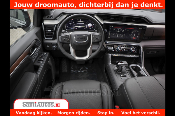 GMC Sierra DENALI 6.2 V8 426PK | Full Option | De Meest Luxe Pick-Up in zijn Klasse | Comfortabele Dubbele Cabine met Royale 5 Zitplaatsen | BPM vrij | Nu Leverbaar uit Voorraad | Voorraad Nr 419189