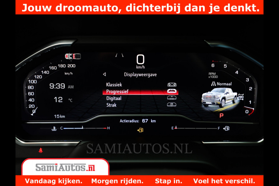 GMC Sierra DENALI 6.2 V8 426PK | Full Option | De Meest Luxe Pick-Up in zijn Klasse | Comfortabele Dubbele Cabine met Royale 5 Zitplaatsen | BPM vrij | Nu Leverbaar uit Voorraad | Voorraad Nr 419189