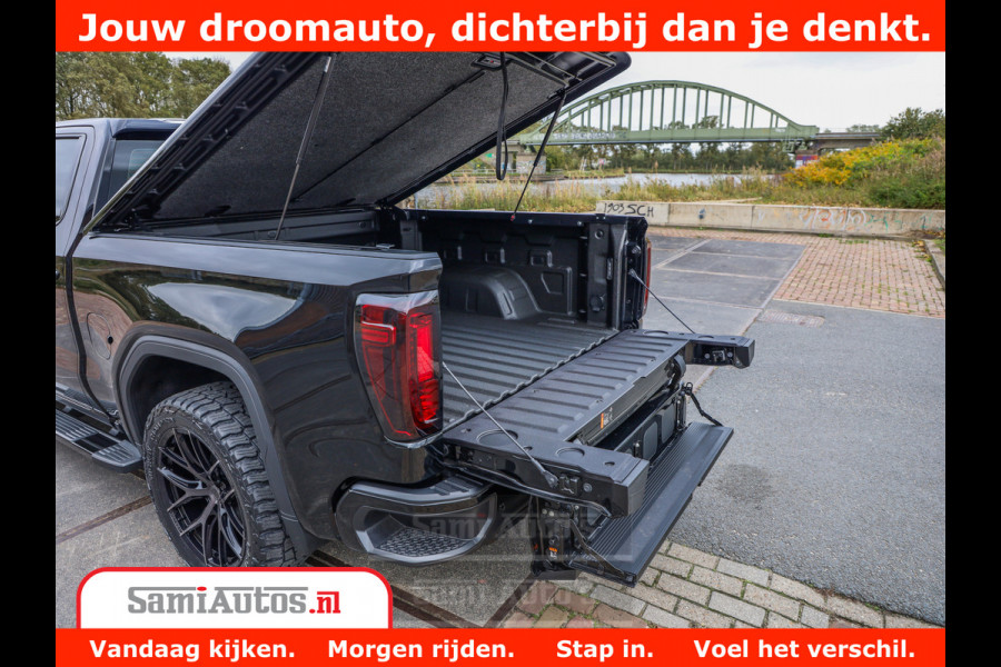 GMC Sierra DENALI 6.2 V8 426PK | Full Option | De Meest Luxe Pick-Up in zijn Klasse | Comfortabele Dubbele Cabine met Royale 5 Zitplaatsen | BPM vrij | Nu Leverbaar uit Voorraad | Voorraad Nr 419189