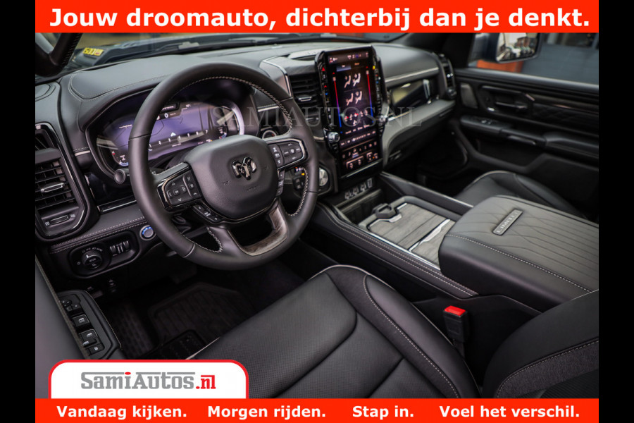Dodge Ram 1500 Limited Night High Output 540HP 706Nm | Massage + Full Option | De Meest Luxe en Volle Pick-Up in zijn Klasse | Comfortabele Dubbele Cabine met Royale 5 Zitplaatsen | BPM vrij | Nu Leverbaar uit Voorraad | Voorraad Nr 2370 - 5411