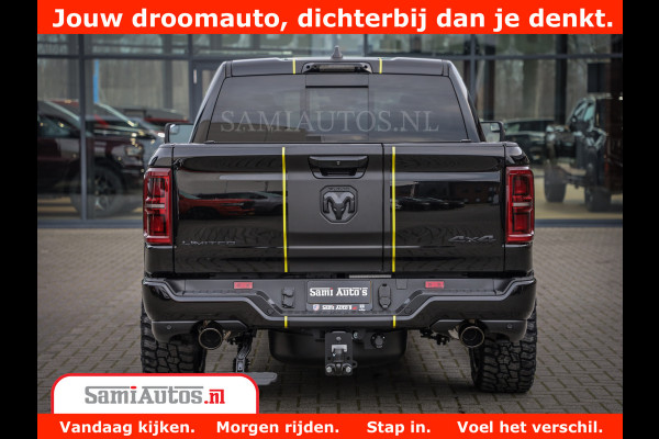 Dodge Ram 1500 Limited Night High Output 540HP 706Nm | Massage + Full Option | De Meest Luxe en Volle Pick-Up in zijn Klasse | Comfortabele Dubbele Cabine met Royale 5 Zitplaatsen | BPM vrij | Nu Leverbaar uit Voorraad | Voorraad Nr 2370 - 5411