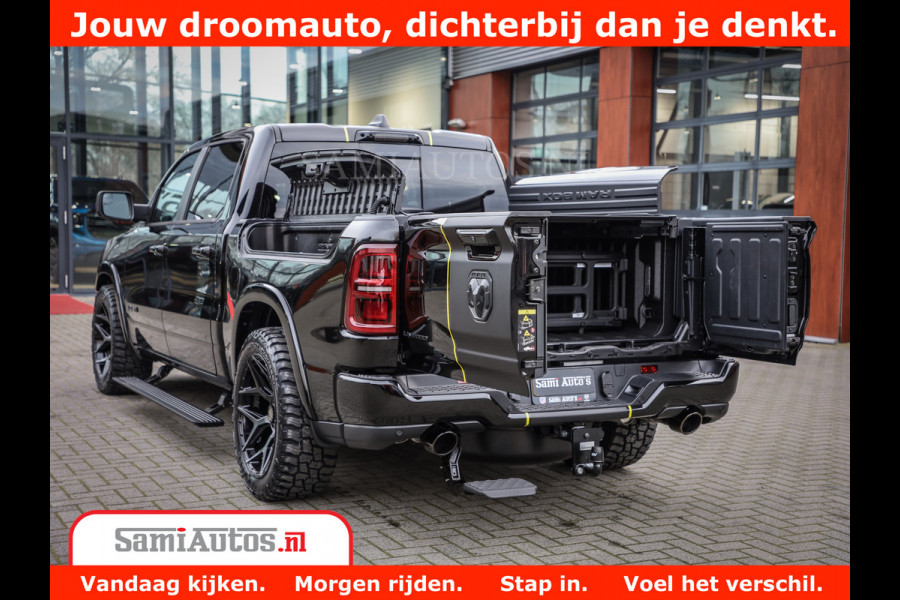 Dodge Ram 1500 Limited Night High Output 540HP 706Nm | Massage + Full Option | De Meest Luxe en Volle Pick-Up in zijn Klasse | Comfortabele Dubbele Cabine met Royale 5 Zitplaatsen | BPM vrij | Nu Leverbaar uit Voorraad | Voorraad Nr 2370 - 5411