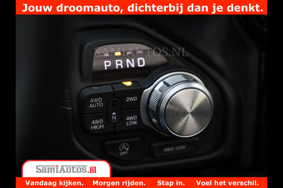 Dodge Ram 1500 Limited Night High Output 540HP 706Nm | Massage + Full Option | De Meest Luxe en Volle Pick-Up in zijn Klasse | Comfortabele Dubbele Cabine met Royale 5 Zitplaatsen | BPM vrij | Nu Leverbaar uit Voorraad | Voorraad Nr 2370 - 5411