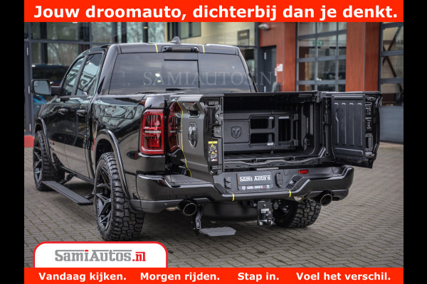 Dodge Ram 1500 Limited Night High Output 540HP 706Nm | Massage + Full Option | De Meest Luxe en Volle Pick-Up in zijn Klasse | Comfortabele Dubbele Cabine met Royale 5 Zitplaatsen | BPM vrij | Nu Leverbaar uit Voorraad | Voorraad Nr 2370 - 5411