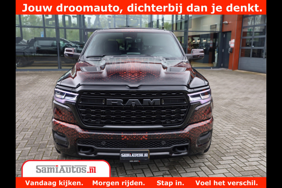 Dodge Ram COBRA EDITION | 1500 Limited Night High Output 540HP 706Nm | Massage + Full Option | De Meest Luxe en Volle Pick-Up in zijn Klas Comfortabele Dubbele Cabine met Royale 5 Zitplaatsen | BPM vrij | Nu Leverbaar uit Voorraad | Voorraad Nr 2368 -  5452 | Cobra package is meerprijs |