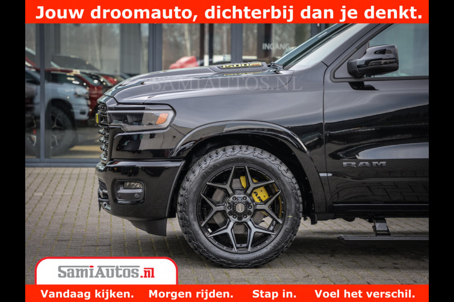 Dodge Ram 1500 Limited Night High Output 540HP 706Nm | Massage + Full Option | De Meest Luxe en Volle Pick-Up in zijn Klasse | Comfortabele Dubbele Cabine met Royale 5 Zitplaatsen | BPM vrij | Nu Leverbaar uit Voorraad | Voorraad Nr 2333 - 5129