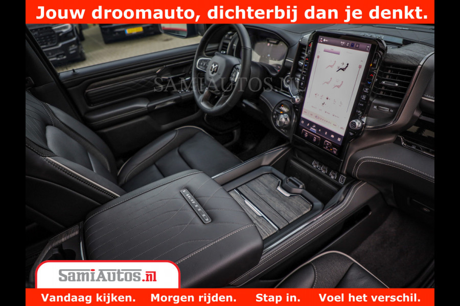 Dodge Ram 1500 Limited Night High Output 540HP 706Nm | Massage + Full Option | De Meest Luxe en Volle Pick-Up in zijn Klasse | Comfortabele Dubbele Cabine met Royale 5 Zitplaatsen | BPM vrij | Nu Leverbaar uit Voorraad | Voorraad Nr 2333 - 5129