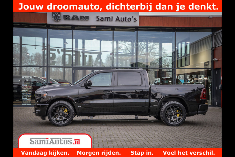 Dodge Ram 1500 Limited Night High Output 540HP 706Nm | Massage + Full Option | De Meest Luxe en Volle Pick-Up in zijn Klasse | Comfortabele Dubbele Cabine met Royale 5 Zitplaatsen | BPM vrij | Nu Leverbaar uit Voorraad | Voorraad Nr 2333 - 5129