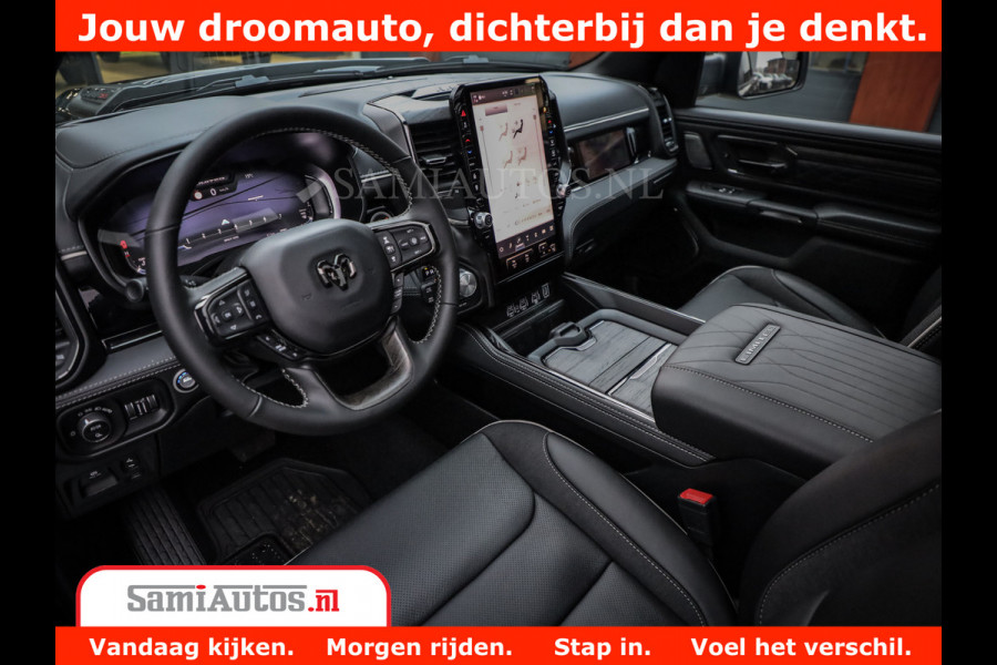 Dodge Ram 1500 Limited Night High Output 540HP 706Nm | Massage + Full Option | De Meest Luxe en Volle Pick-Up in zijn Klasse | Comfortabele Dubbele Cabine met Royale 5 Zitplaatsen | BPM vrij | Nu Leverbaar uit Voorraad | Voorraad Nr 2293 - 7688