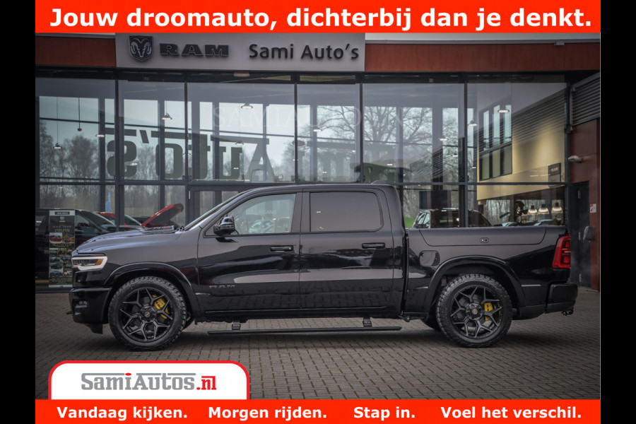 Dodge Ram 1500 Limited Night High Output 540HP 706Nm | Massage + Full Option | De Meest Luxe en Volle Pick-Up in zijn Klasse | Comfortabele Dubbele Cabine met Royale 5 Zitplaatsen | BPM vrij | Nu Leverbaar uit Voorraad | Voorraad Nr 2293 - 7688