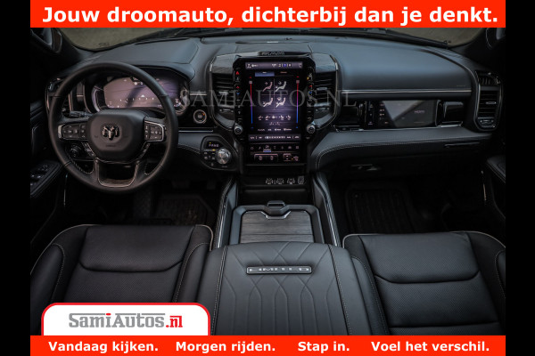 Dodge Ram 1500 Limited Night High Output 540HP 706Nm | Massage + Full Option | De Meest Luxe en Volle Pick-Up in zijn Klasse | Comfortabele Dubbele Cabine met Royale 5 Zitplaatsen | BPM vrij | Nu Leverbaar uit Voorraad | Voorraad Nr 2293 - 7688