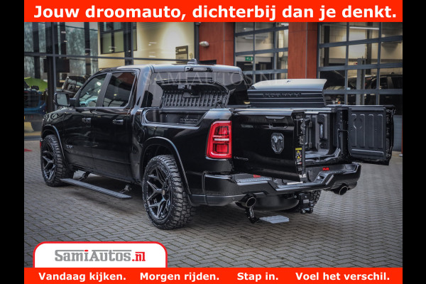 Dodge Ram 1500 Limited Night High Output 540HP 706Nm | Massage + Full Option | De Meest Luxe en Volle Pick-Up in zijn Klasse | Comfortabele Dubbele Cabine met Royale 5 Zitplaatsen | BPM vrij | Nu Leverbaar uit Voorraad | Voorraad Nr 2293 - 7688