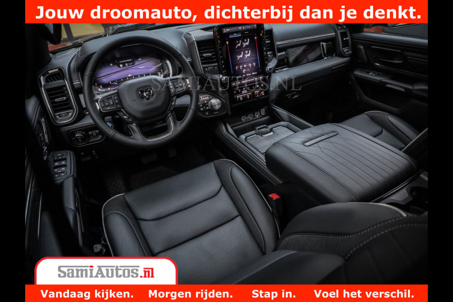 Dodge Ram 1500 Limited Night High Output 540HP 706Nm | Massage + Full Option | De Meest Luxe en Volle Pick-Up in zijn Klasse | Comfortabele Dubbele Cabine met Royale 5 Zitplaatsen | BPM vrij | Nu Leverbaar uit Voorraad | Voorraad Nr 2293 - 7688