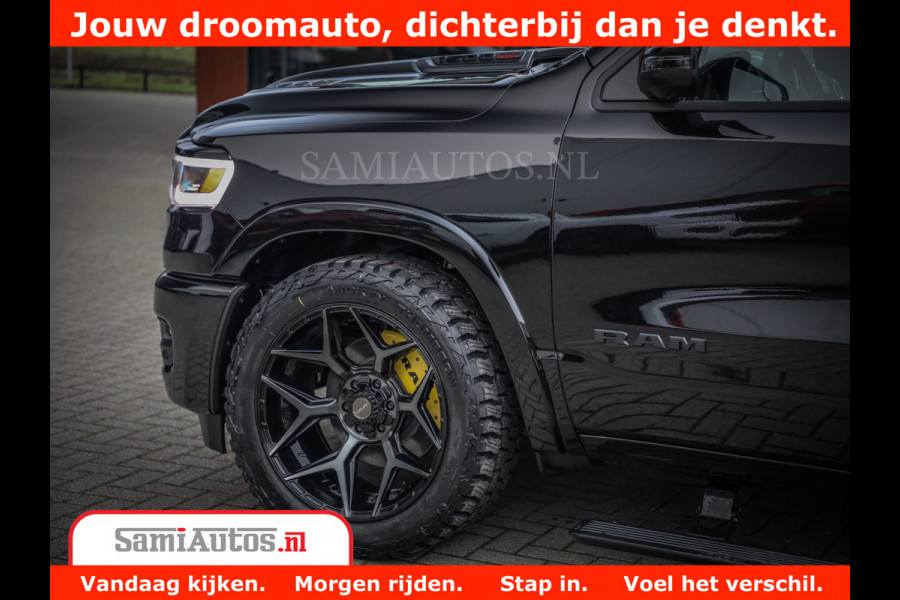 Dodge Ram 1500 Limited Night High Output 540HP 706Nm | Massage + Full Option | De Meest Luxe en Volle Pick-Up in zijn Klasse | Comfortabele Dubbele Cabine met Royale 5 Zitplaatsen | BPM vrij | Nu Leverbaar uit Voorraad | Voorraad Nr 2293 - 7688