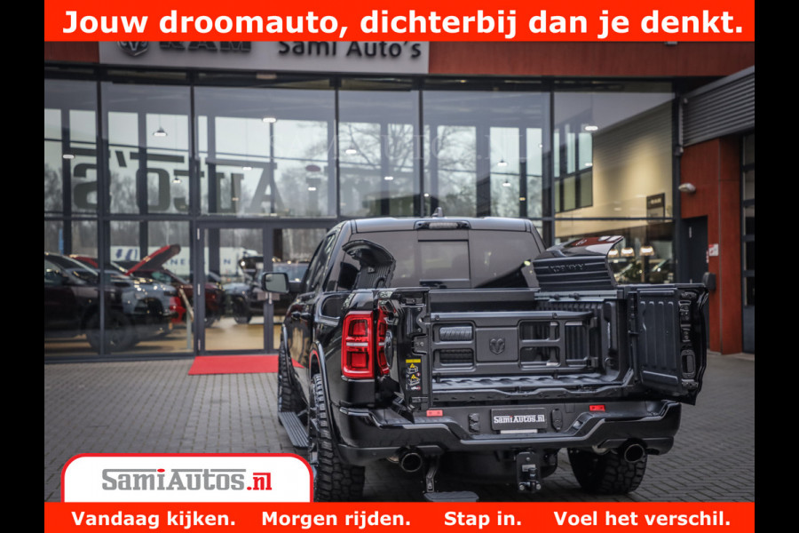 Dodge Ram 1500 Limited Night High Output 540HP 706Nm | Massage + Full Option | De Meest Luxe en Volle Pick-Up in zijn Klasse | Comfortabele Dubbele Cabine met Royale 5 Zitplaatsen | BPM vrij | Nu Leverbaar uit Voorraad | Voorraad Nr 2293 - 7688