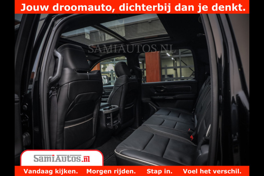 Dodge Ram 1500 Limited Night High Output 540HP 706Nm | Massage + Full Option | De Meest Luxe en Volle Pick-Up in zijn Klasse | Comfortabele Dubbele Cabine met Royale 5 Zitplaatsen | BPM vrij | Nu Leverbaar uit Voorraad | Voorraad Nr 2293 - 7688