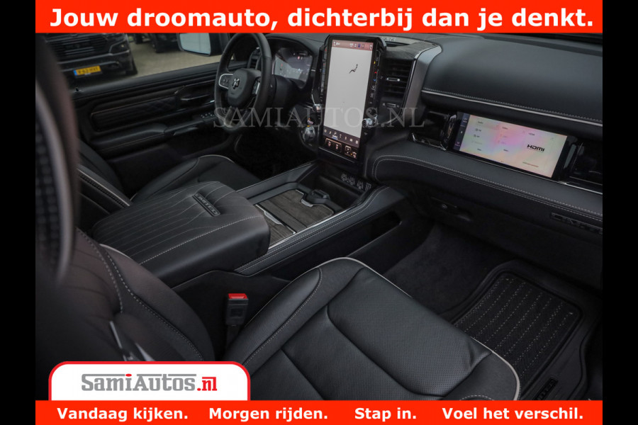 Dodge Ram 1500 Limited Night High Output 540HP 706Nm | Massage + Full Option | De Meest Luxe en Volle Pick-Up in zijn Klasse | Comfortabele Dubbele Cabine met Royale 5 Zitplaatsen | BPM vrij | Nu Leverbaar uit Voorraad | Voorraad Nr 2293 - 7688