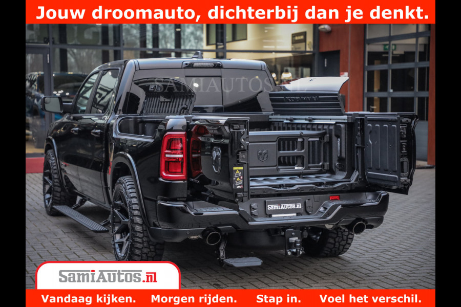 Dodge Ram 1500 Limited Night High Output 540HP 706Nm | Massage + Full Option | De Meest Luxe en Volle Pick-Up in zijn Klasse | Comfortabele Dubbele Cabine met Royale 5 Zitplaatsen | BPM vrij | Nu Leverbaar uit Voorraad | Voorraad Nr 2293 - 7688