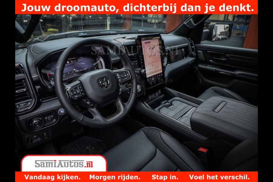 Dodge Ram 1500 Limited Night High Output 540HP 706Nm | Massage + Full Option | De Meest Luxe en Volle Pick-Up in zijn Klasse | Comfortabele Dubbele Cabine met Royale 5 Zitplaatsen | BPM vrij | Nu Leverbaar uit Voorraad | Voorraad Nr 2293 - 7688