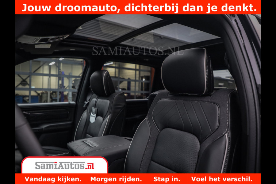 Dodge Ram 1500 Limited Night High Output 540HP 706Nm | Massage + Full Option | De Meest Luxe en Volle Pick-Up in zijn Klasse | Comfortabele Dubbele Cabine met Royale 5 Zitplaatsen | BPM vrij | Nu Leverbaar uit Voorraad | Voorraad Nr 2293 - 7688