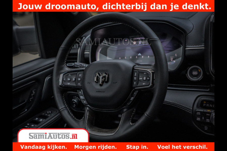 Dodge Ram 1500 Limited Night High Output 540HP 706Nm | Massage + Full Option | De Meest Luxe en Volle Pick-Up in zijn Klasse | Comfortabele Dubbele Cabine met Royale 5 Zitplaatsen | BPM vrij | Nu Leverbaar uit Voorraad | Voorraad Nr 2293 - 7688