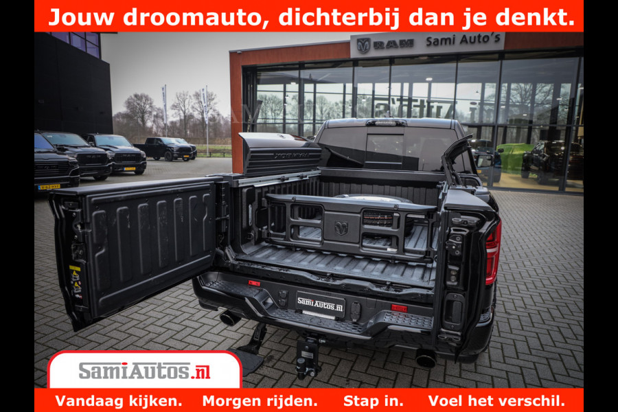 Dodge Ram 1500 Limited Night High Output 540HP 706Nm | Massage + Full Option | De Meest Luxe en Volle Pick-Up in zijn Klasse | Comfortabele Dubbele Cabine met Royale 5 Zitplaatsen | BPM vrij | Nu Leverbaar uit Voorraad | Voorraad Nr 2293 - 7688