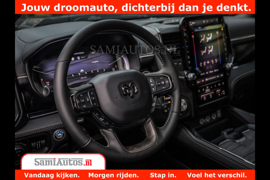 Dodge Ram 1500 Limited Night High Output 540HP 706Nm | Massage + Full Option | De Meest Luxe en Volle Pick-Up in zijn Klasse | Comfortabele Dubbele Cabine met Royale 5 Zitplaatsen | BPM vrij | Nu Leverbaar uit Voorraad | Voorraad Nr 2293 - 7688