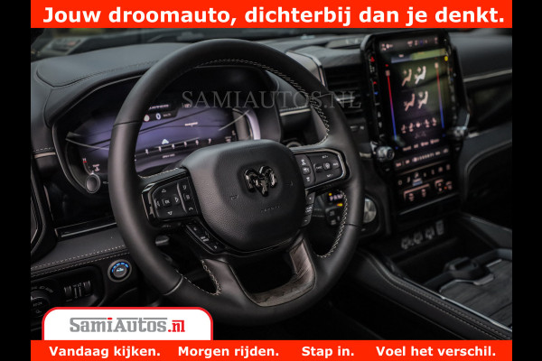 Dodge Ram 1500 Limited Night High Output 540HP 706Nm | Massage + Full Option | De Meest Luxe en Volle Pick-Up in zijn Klasse | Comfortabele Dubbele Cabine met Royale 5 Zitplaatsen | BPM vrij | Nu Leverbaar uit Voorraad | Voorraad Nr 2293 - 7688