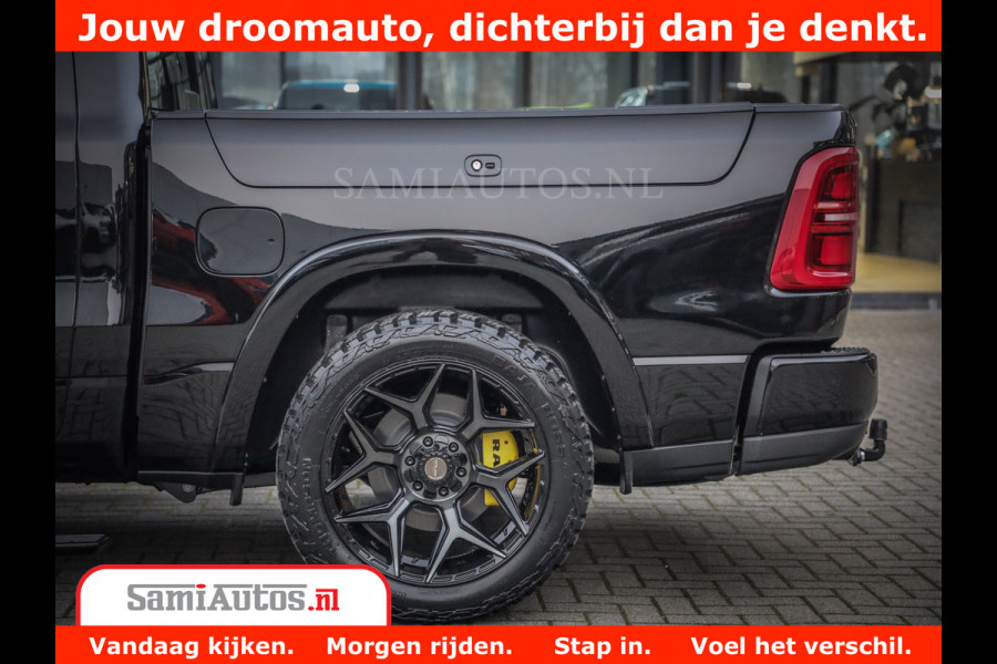Dodge Ram 1500 Limited Night High Output 540HP 706Nm | Massage + Full Option | De Meest Luxe en Volle Pick-Up in zijn Klasse | Comfortabele Dubbele Cabine met Royale 5 Zitplaatsen | BPM vrij | Nu Leverbaar uit Voorraad | Voorraad Nr 2293 - 7688