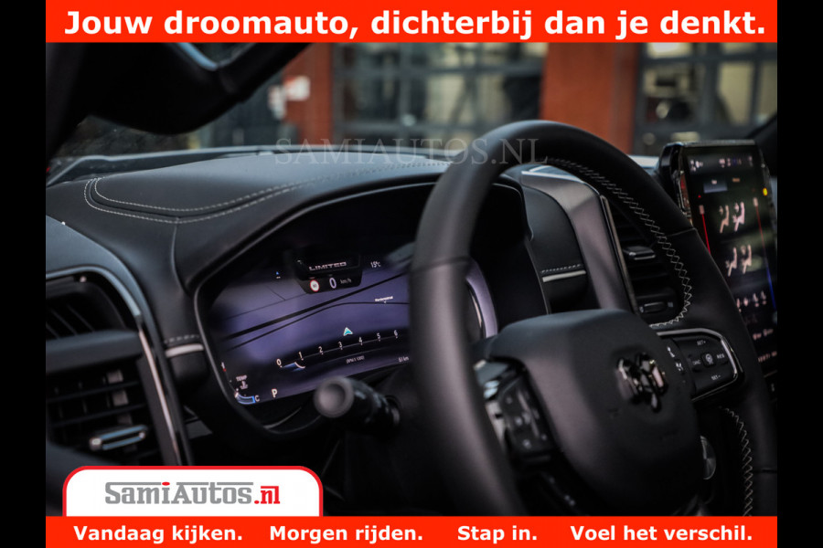 Dodge Ram 1500 Limited Night High Output 540HP 706Nm | Massage + Full Option | De Meest Luxe en Volle Pick-Up in zijn Klasse | Comfortabele Dubbele Cabine met Royale 5 Zitplaatsen | BPM vrij | Nu Leverbaar uit Voorraad | Voorraad Nr 2293 - 7688