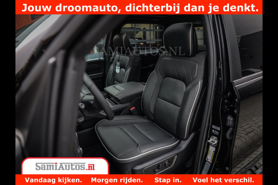 Dodge Ram 1500 Limited Night High Output 540HP 706Nm | Massage + Full Option | De Meest Luxe en Volle Pick-Up in zijn Klasse | Comfortabele Dubbele Cabine met Royale 5 Zitplaatsen | BPM vrij | Nu Leverbaar uit Voorraad | Voorraad Nr 2293 - 7688