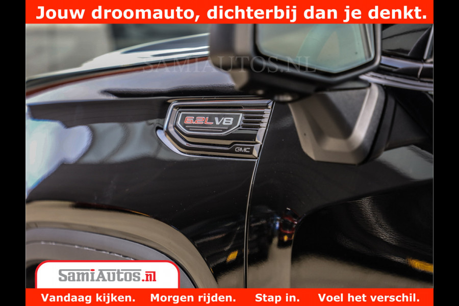 GMC Sierra DENALI 6.2 V8 426PK Full Option | De Meest Luxe Pick-Up in zijn Klasse | Comfortabele Dubbele Cabine met Royale 5 Zitplaatsen | BPM vrij | Nu Leverbaar uit Voorraad | Voorraad Nr 433794
