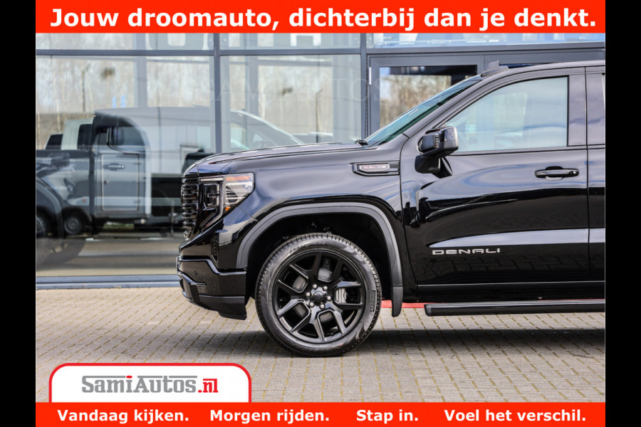 GMC Sierra DENALI 6.2 V8 426PK Full Option | De Meest Luxe Pick-Up in zijn Klasse | Comfortabele Dubbele Cabine met Royale 5 Zitplaatsen | BPM vrij | Nu Leverbaar uit Voorraad | Voorraad Nr 433794