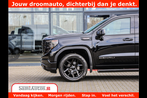 GMC Sierra DENALI 6.2 V8 426PK Full Option | De Meest Luxe Pick-Up in zijn Klasse | Comfortabele Dubbele Cabine met Royale 5 Zitplaatsen | BPM vrij | Nu Leverbaar uit Voorraad | Voorraad Nr 433794