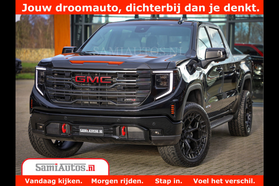 GMC Sierra AT4 6.2 V8 | Prijs Compleet met Garantie en Lpg en Rijklaarmaak kosten | Dubbele Cabine met Royale 5 Zitplaatsen | BPM vrij | Nu Leverbaar uit Voorraad | Voorraad Nr 2240 -  8364 |