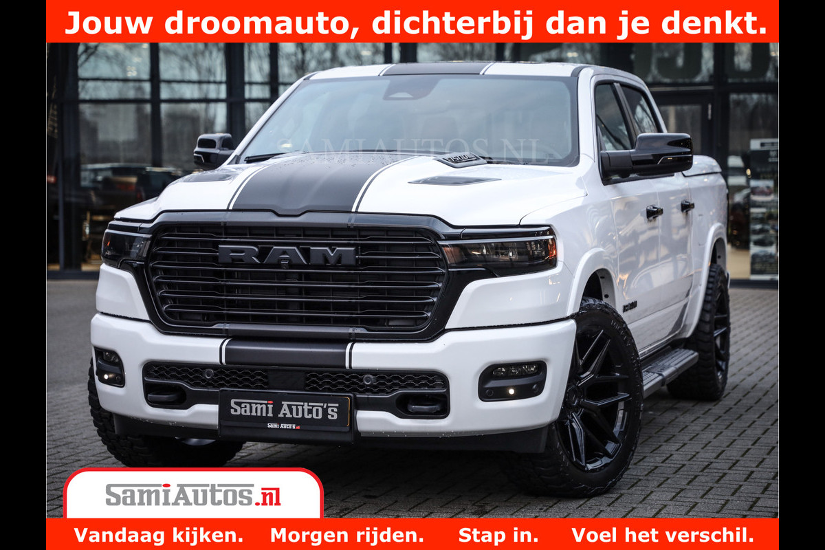 Dodge Ram 1500 Laramie Night | Face Lift | 420Pk 636 Nn | Extra Groot Scherm + Passagiers Scherm | Comfortabele Dubbele Cabine met Royale 5 Zitplaatsen | Nu Leverbaar uit Voorraad | Voorraad Nr 2223 - 5047 Dodge Ram 1500 Laramie Night | Face Lift | 420Pk 636 Nn | Extra Groot Scherm + Passagiers Scherm | Comfortabele Dubbele Cabine met Royale 5 Zitplaatsen | Nu Leverbaar uit Voorraad | Voorraad Nr 2223 - 5047