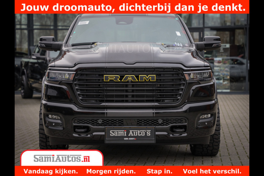Dodge Ram 1500 Night Premium | Full Option | De Meest Luxe Pick-Up in zijn Klasse | Comfortabele Dubbele Cabine met Royale 5 Zitplaatsen | BPM vrij | Nu Leverbaar uit Voorraad | Voorraad Nr 2284 - 3855