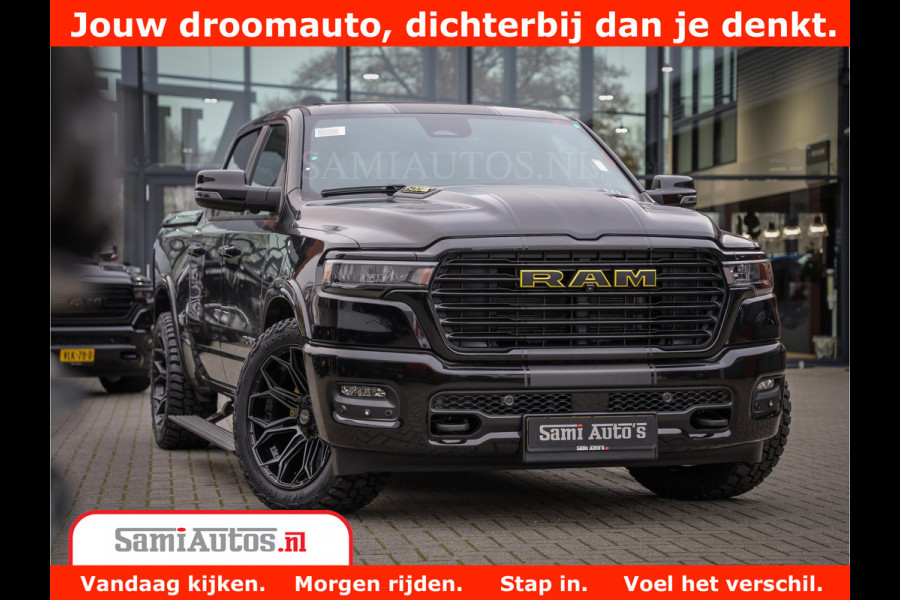 Dodge Ram 1500 Night Premium | Full Option | De Meest Luxe Pick-Up in zijn Klasse | Comfortabele Dubbele Cabine met Royale 5 Zitplaatsen | BPM vrij | Nu Leverbaar uit Voorraad | Voorraad Nr 2284 - 3855
