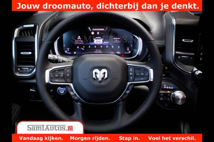 Dodge Ram 1500 Night Premium | Full Option | De Meest Luxe Pick-Up in zijn Klasse | Comfortabele Dubbele Cabine met Royale 5 Zitplaatsen | BPM vrij | Nu Leverbaar uit Voorraad | Voorraad Nr 2284 - 3855