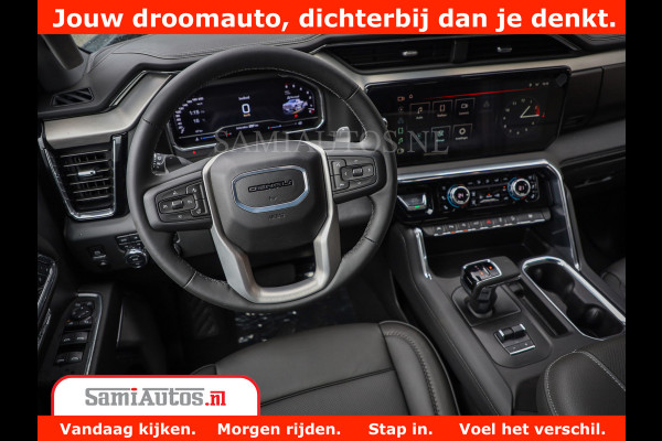 GMC Sierra DENALI | All-In Prijs | 6,2 V8 Full Option | De Meest Luxe Pick-Up in zijn Klasse | Comfortabele Dubbele Cabine met Royale 5 Zitplaatsen | BPM vrij | Nu Leverbaar uit Voorraad | Voorraad Nr 420334