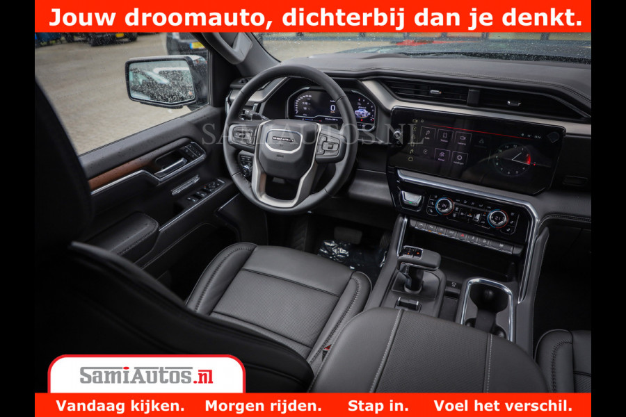 GMC Sierra DENALI | All-In Prijs | 6,2 V8 Full Option | De Meest Luxe Pick-Up in zijn Klasse | Comfortabele Dubbele Cabine met Royale 5 Zitplaatsen | BPM vrij | Nu Leverbaar uit Voorraad | Voorraad Nr 420334