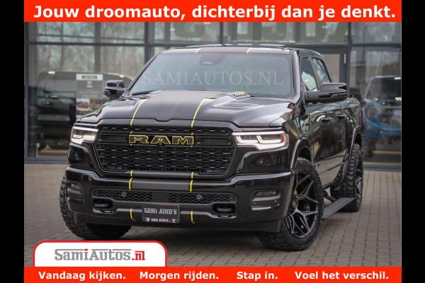Dodge Ram 1500 Limited Night High Output 540HP 706Nm | All-in Prijs | Massage + Full Option | De Meest Luxe en Volle Pick-Up in zijn Klass Comfortabele Dubbele Cabine met Royale 5 Zitplaatsen | BPM vrij | Nu Leverbaar uit Voorraad | Voorraad Nr 2353 - 5412