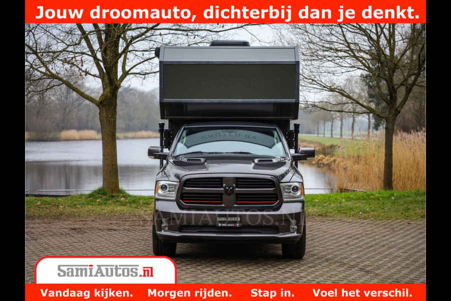 Dodge Ram 1500 €15000,- VOORDEEL | CAMPER / AFZET UNIT | SHOWROOM MODEL | 4 PERSOONS | AIRCO | ZONNEPANEEL | VERWARMING | DOUCHE | WC | LUIFEL | 4 SLAAP PLAATSEN | Let Op: Investeer in deze unieke afzetunit camper en verdien direct!