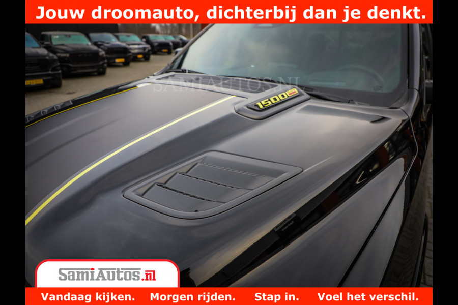 Dodge Ram 1500 Limited Night High Output 540HP 706Nm | Massage + Full Option | De Meest Luxe en Volle Pick-Up in zijn Klasse | Comfortabele Dubbele Cabine met Royale 5 Zitplaatsen | BPM vrij | Nu Leverbaar uit Voorraad | Voorraad Nr 2318 - 5415