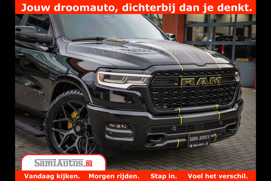 Dodge Ram 1500 Limited Night High Output 540HP 706Nm | Massage + Full Option | De Meest Luxe en Volle Pick-Up in zijn Klasse | Comfortabele Dubbele Cabine met Royale 5 Zitplaatsen | BPM vrij | Nu Leverbaar uit Voorraad | Voorraad Nr 2318 - 5415