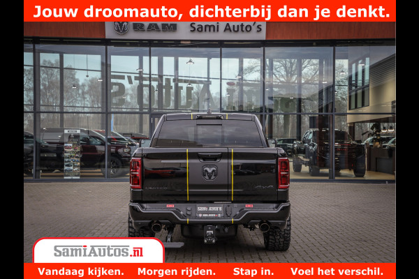 Dodge Ram 1500 Limited Night High Output 540HP 706Nm | Massage + Full Option | De Meest Luxe en Volle Pick-Up in zijn Klasse | Comfortabele Dubbele Cabine met Royale 5 Zitplaatsen | BPM vrij | Nu Leverbaar uit Voorraad | Voorraad Nr 2318 - 5415